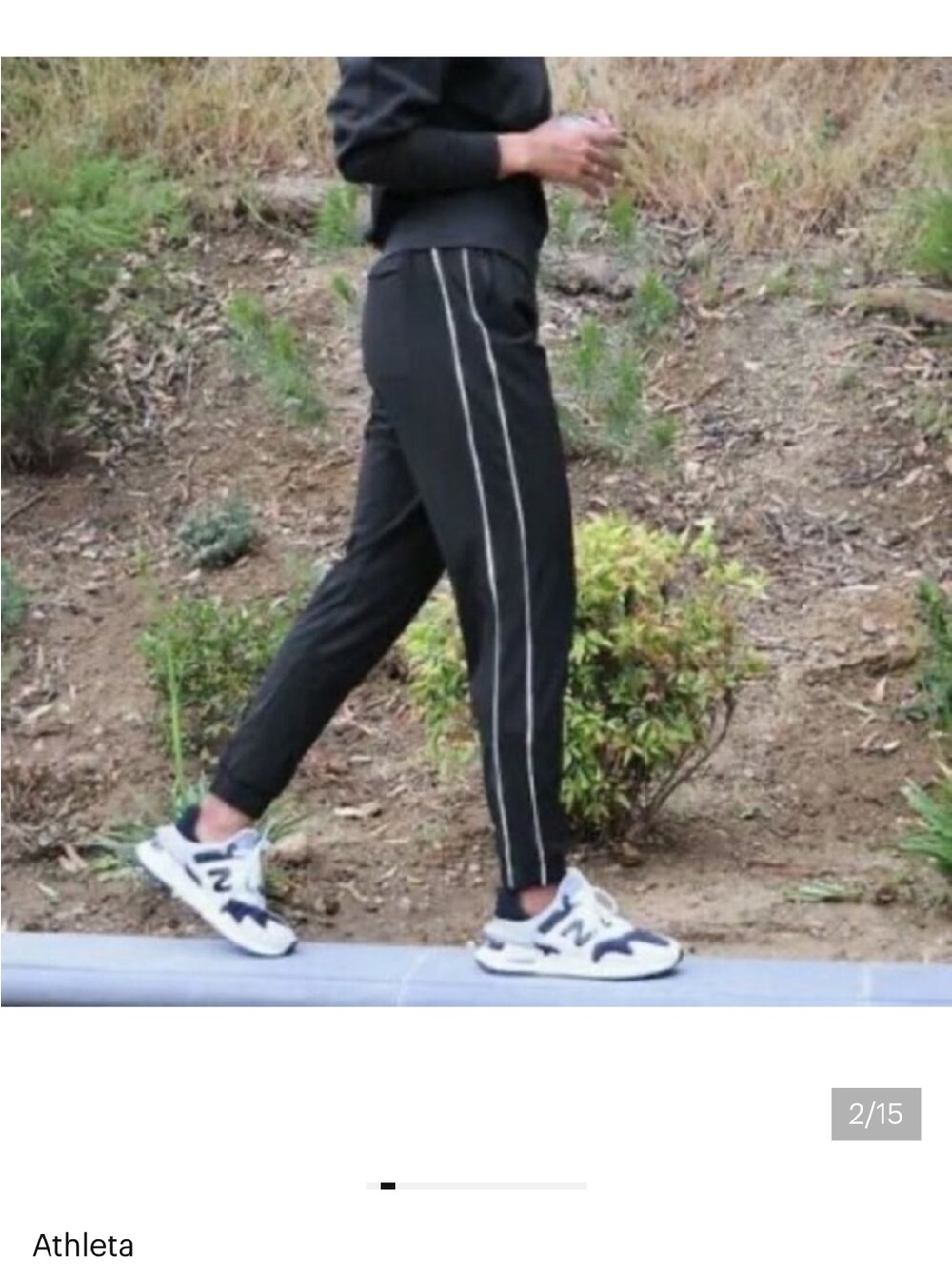Athleta Brooklyn Jogger Colorblock stripe Pant 8